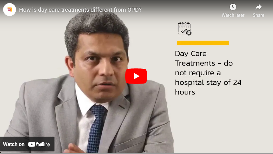 How is day care treatments different from OPD?