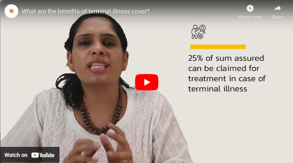 What are the benefits of terminal illness cover?