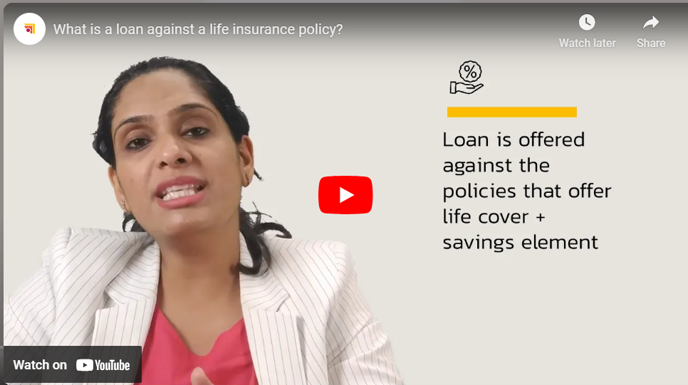 What is a loan against a life insurance policy