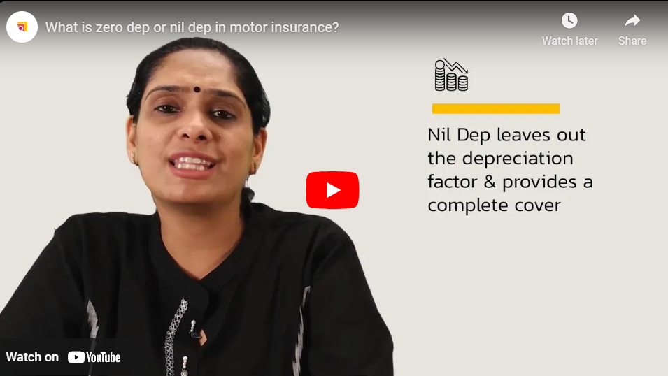 What is zero dep or nil dep in motor insurance?